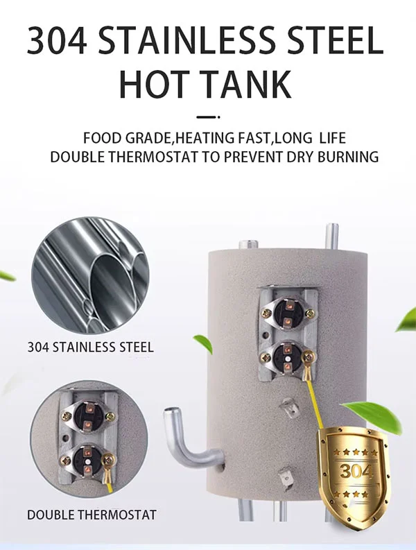 Vertical Pipeline Water Dispenser